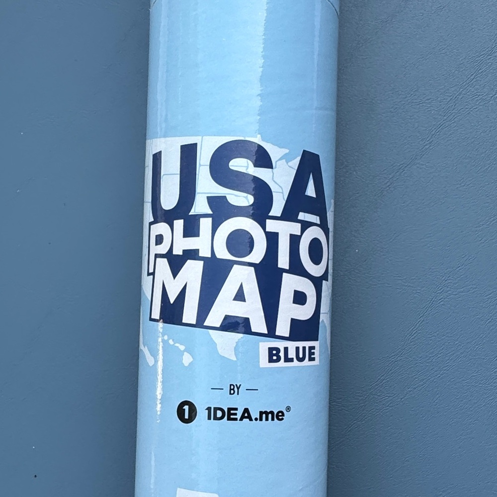 USA Photo Map by 1DEA.me - Blue